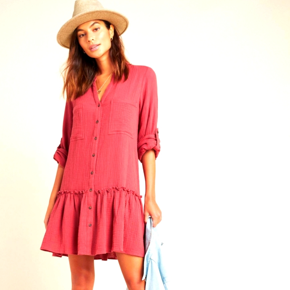 NWT Anthropologie First Monday Emma Utility Tunic